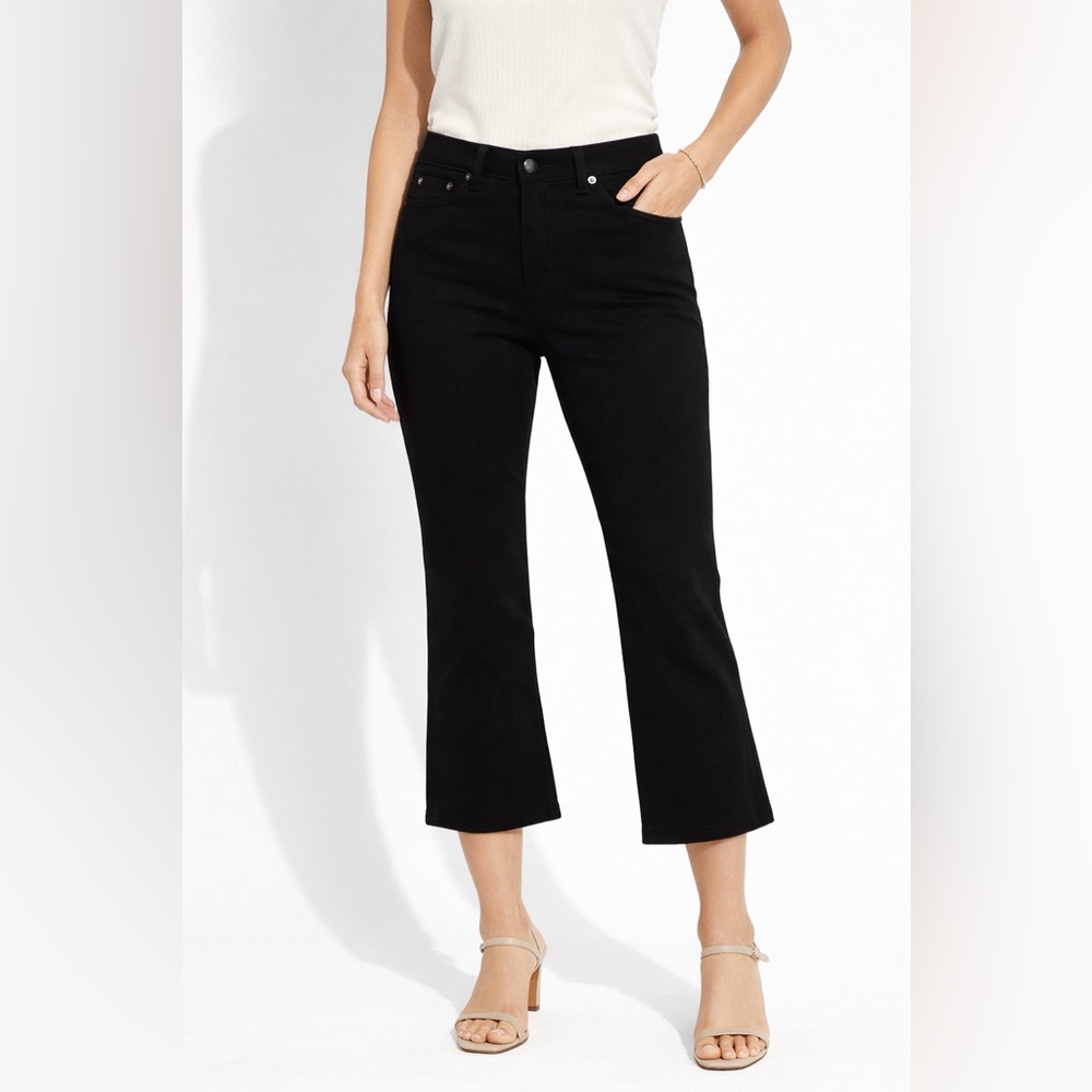 Inc International Concepts Black stretch pants Sz 4PS petite short